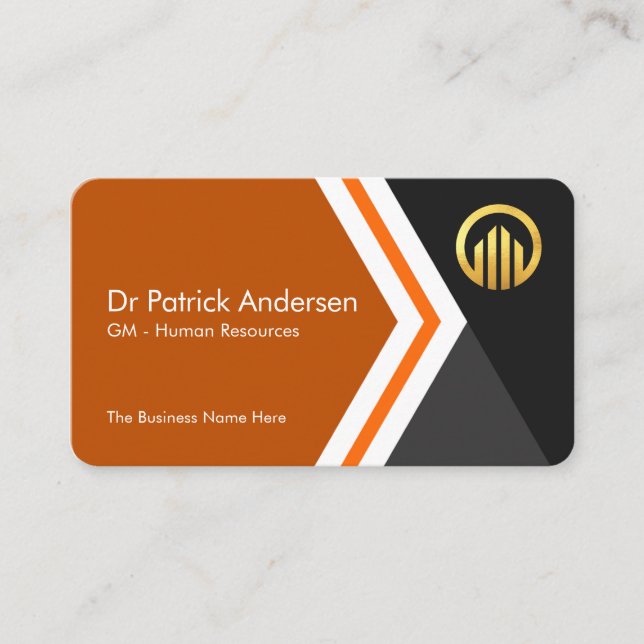 Moving Forward Arrows To Success Founder Business Card (Front)