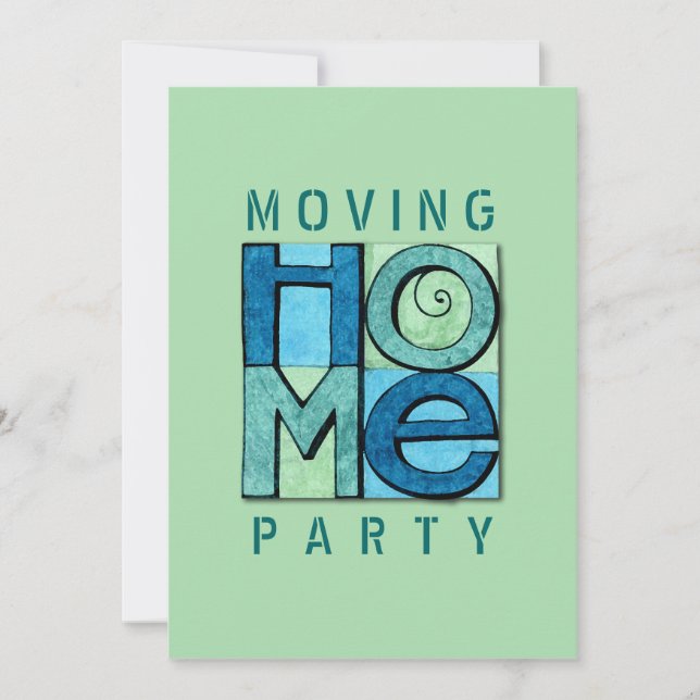 Moving Home Party Invitation (Front)