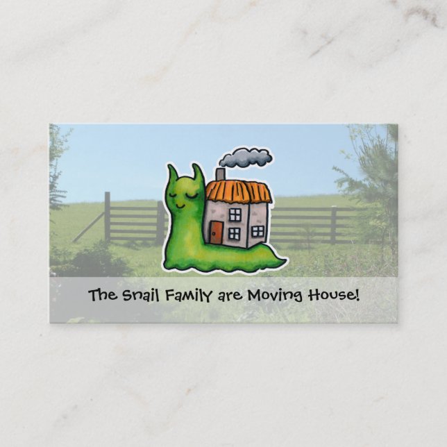 Moving House announcement snail (Front)