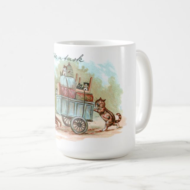 Moving House Louis Wain Coffee Mug (Front Right)