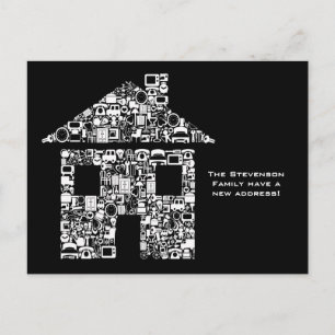 Moving House New Address Notification Note Card