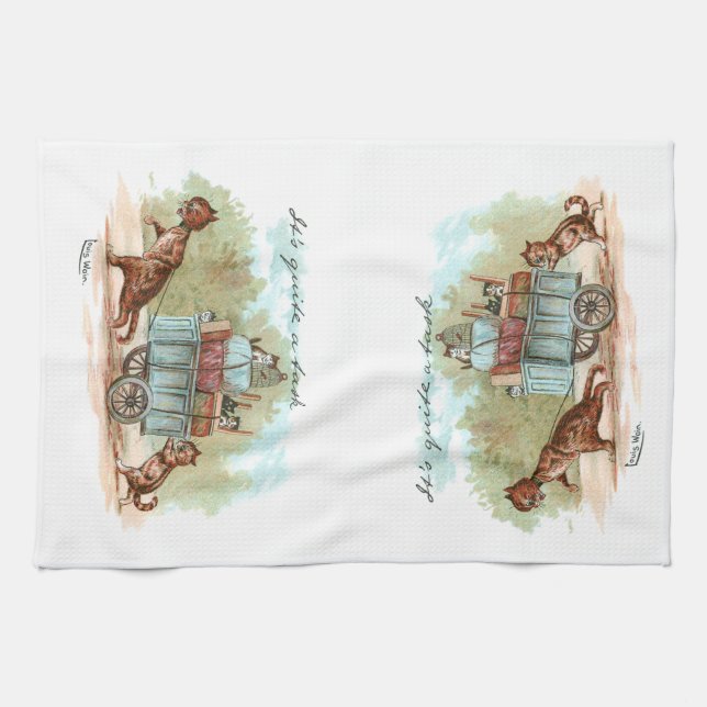 Moving House Tea Towel (Horizontal)