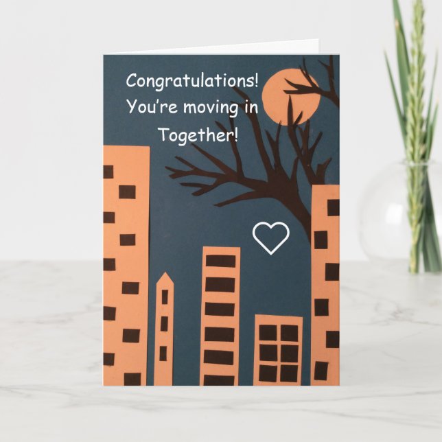 Moving in together card (Front)