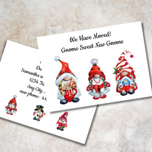 Moving New Home Gnome Sweet Gnome Announcement 