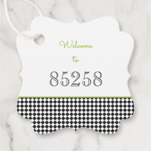 Moving New Home Zip Code Welcome Favour Tags