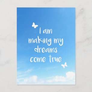 Moving Overseas Travel Farewell Dreams Quote Postcard