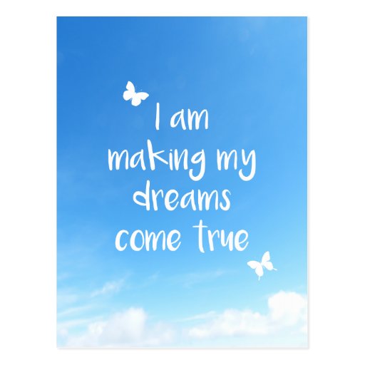 Image of Moving Overseas Travel Farewell Dreams Quote Postcard