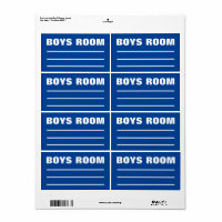 Moving Packing Organising Labels -  Boys Bedroom 