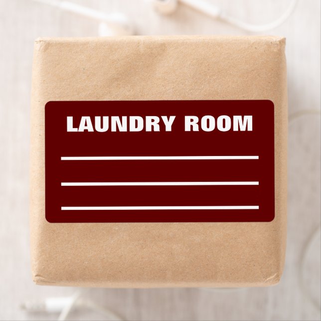Moving Packing Organising Labels - Laundry Room (Insitu)