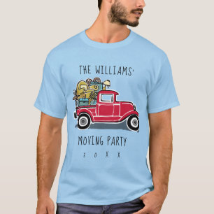 Moving Party Vintage Red Truck T-Shirt