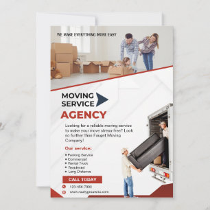 Moving Service Flyer Invitation