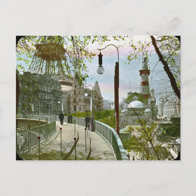 Moving Sidewalk in Paris PostCard (Front)