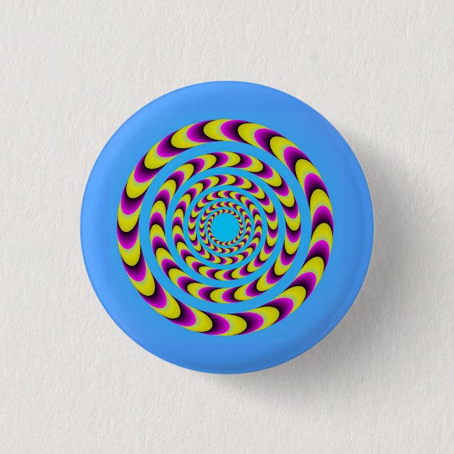 Moving Spiral 3 Cm Round Badge (Front)