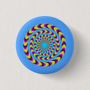 Moving Spiral 3 Cm Round Badge
