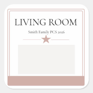 Moving Sticker Room Label