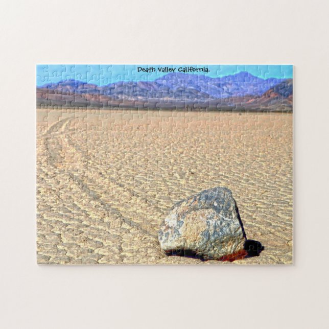 Moving Stones Death Valley California. Jigsaw Puzz Puzzle (Horizontal)