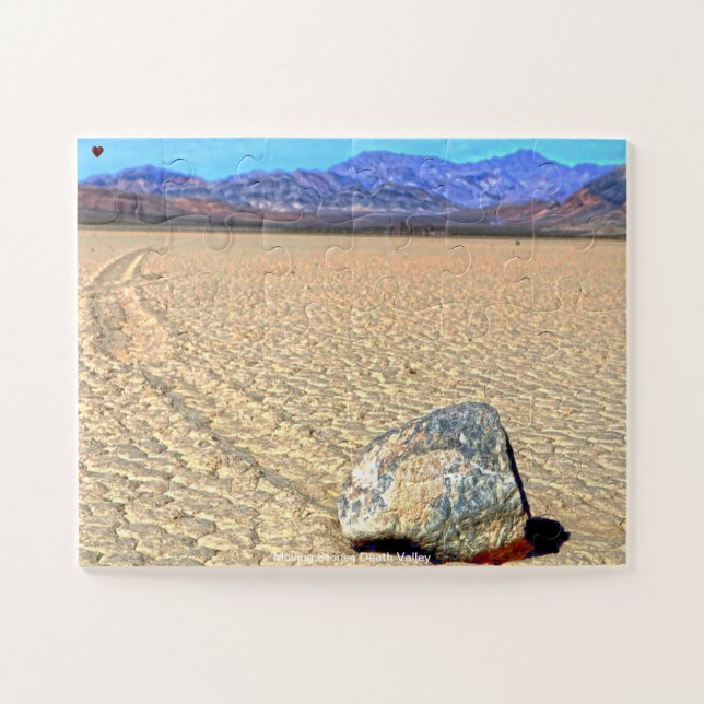 Moving Stones Death Valley Jigsaw Puzzle (Horizontal)