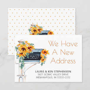 Moving Sunflowers Eucalyptus Mailbox Watercolor