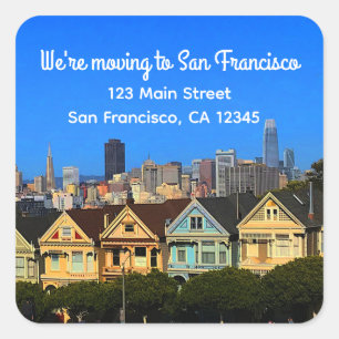 Moving to San Francisco Painted Ladies #1 Stickers