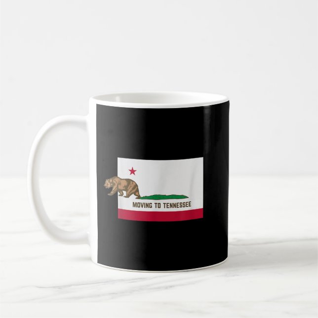 Moving To Tennessee Leaving California Funny Desig Coffee Mug (Left)