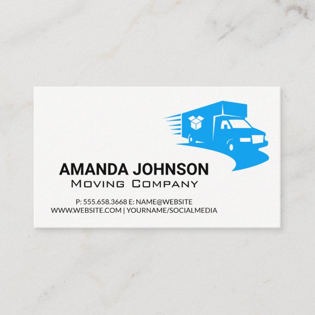 Moving Truck | Delivery Service Business Card (Front)