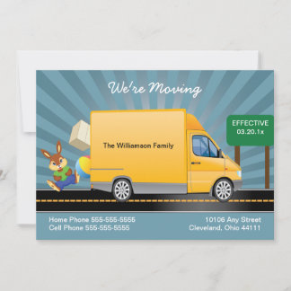 Moving Truck Moving Announcement