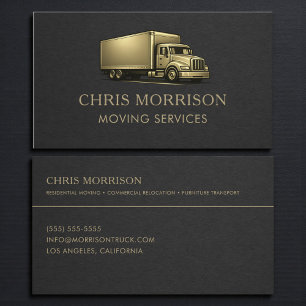 Moving Truck Services Professional Business Card