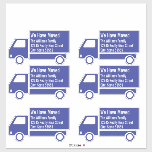 Moving Truck We Have Moved (Sheet)