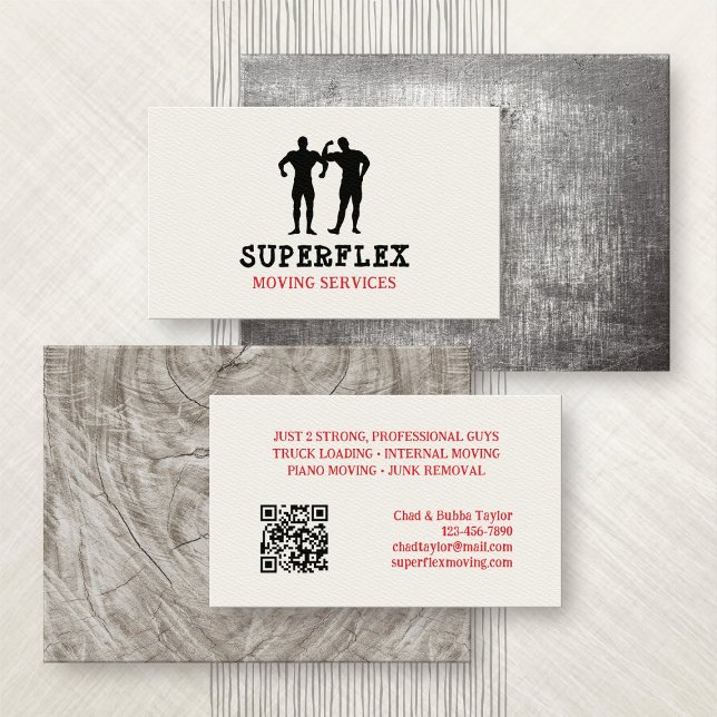 Moving Two Guys Odd Jobs Business Card (Creator Uploaded)