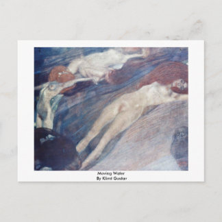 Moving Water By Klimt Gustav Announcement Postcard
