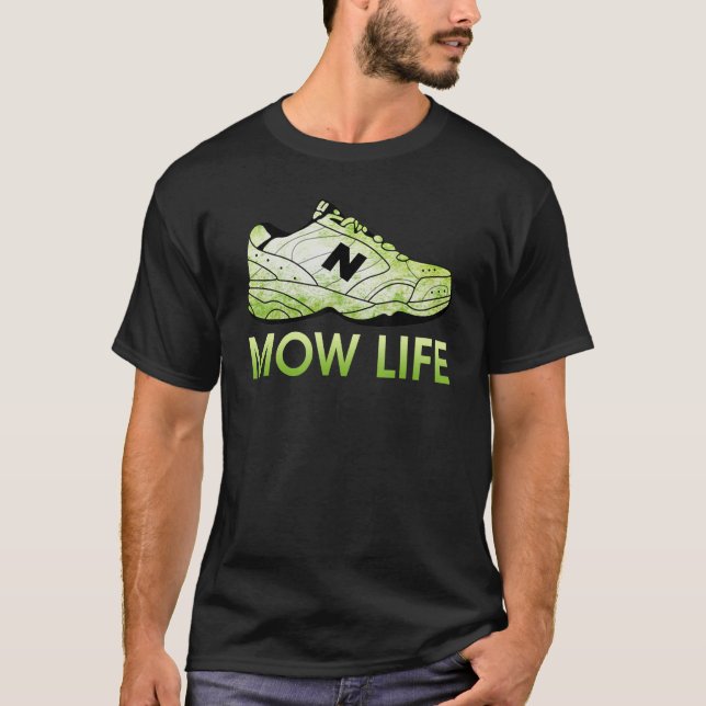 Mow Life Green Sneaker T-Shirt (Front)