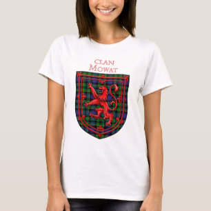 Mowat Tartan Scottish Plaid Lion Rampant T-Shirt