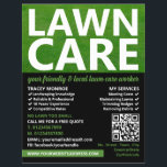 Mowed Lawn, Lawn Care Services Flyer<br><div class="desc">Mowed Lawn,  Lawn Care Services Advertising Flyer by The Business Card Store.</div>