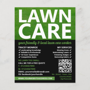 Mowed Lawn, Lawn Care Services Flyer