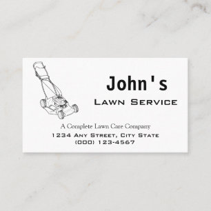 Mower Complete Lawn Service Business Card