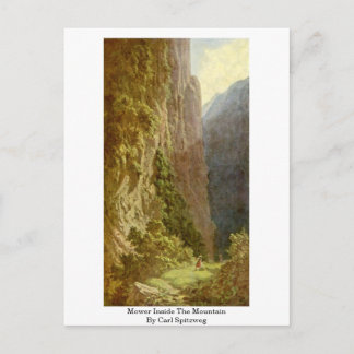 Mower Inside The Mountain By Carl Spitzweg Postcard