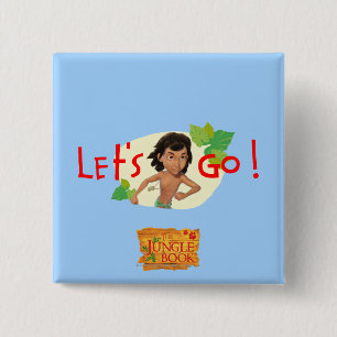 Mowgli 2 15 cm square badge