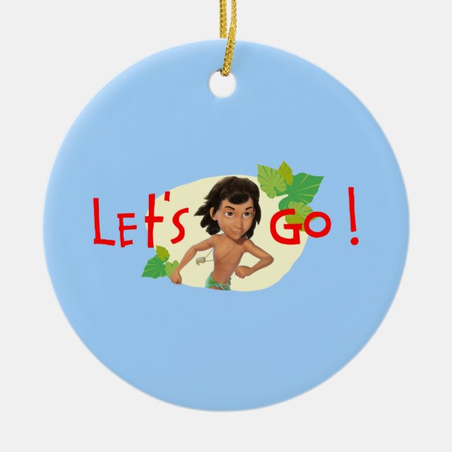 Mowgli 2 ceramic tree decoration (Front)