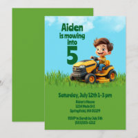 Mowing Into Lawn Mower Birthday Party