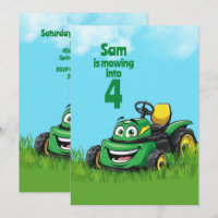Mowing Into Lawn Mower Birthday Party