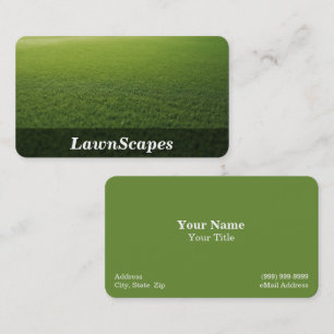 Mowing & Lawn Care Services Business Card