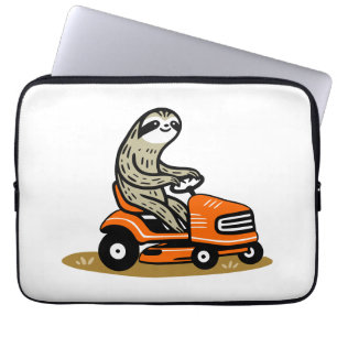 Mowing Sloth  Laptop Sleeve