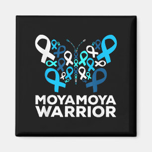 Moyamoya Disease Awareness Butterfly Support Ribbo Magnet