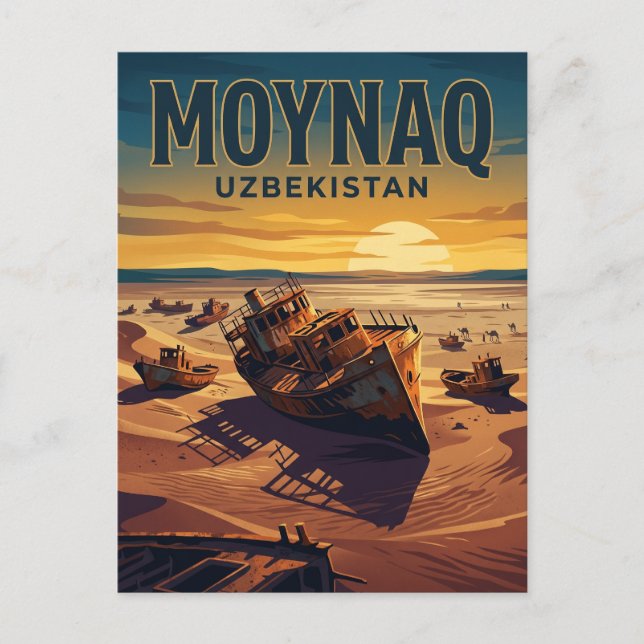 Moynaq Uzbekistan Postcard (Front)