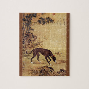 Moyuli ~ 墨玉璃 ~ Greyhound ~ Giuseppe Castigli Jigsaw Puzzle