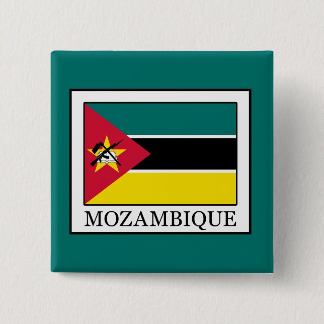 Mozambique 15 Cm Square Badge (Front)