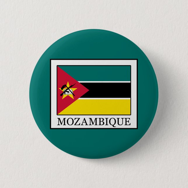 Mozambique 6 Cm Round Badge (Front)