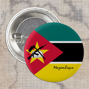 Mozambique button, patriotic Mozambique Flag 3 Cm Round Badge