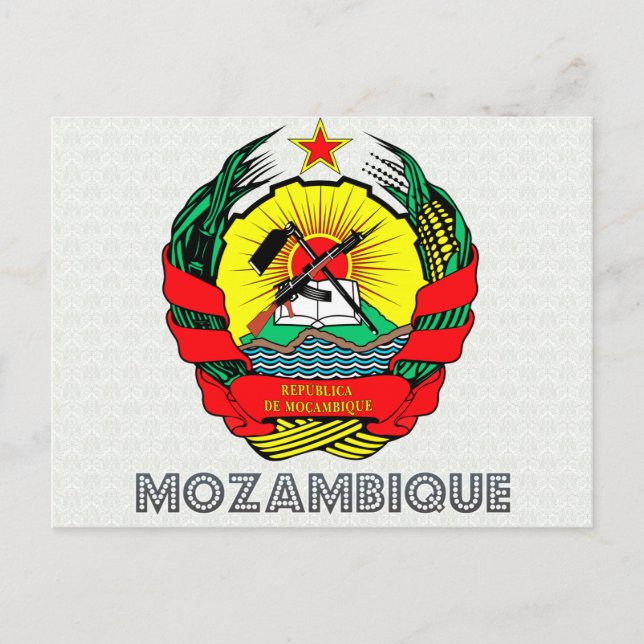 Mozambique Coat of Arms Postcard (Front)