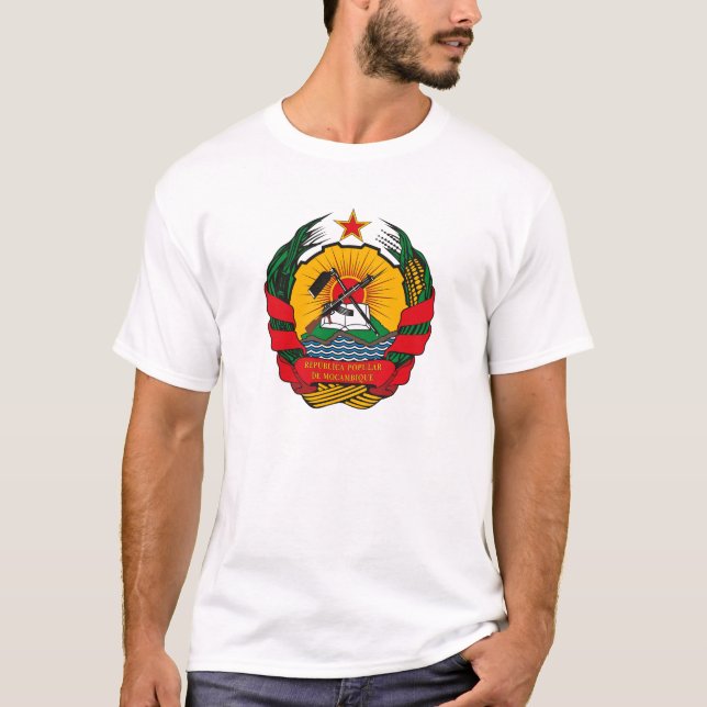 Mozambique Coat of Arms T-shirt (Front)